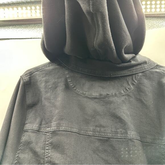 Wallflower‎ Women's The Dreamer 2 Fer Black Long Sleeve Denim Jacket Size 2X NEW - Picture 9 of 12